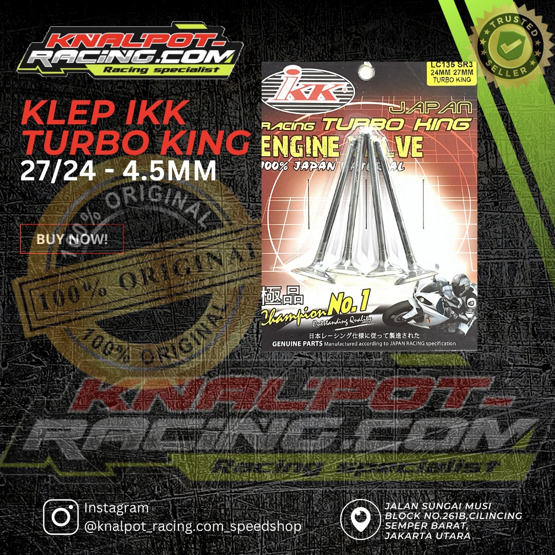 KLEP IKK TURBO KING UKURAN 24-27SR-3 DIAMETER 4.5MM IKK